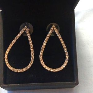 Diamond dangle earrings
